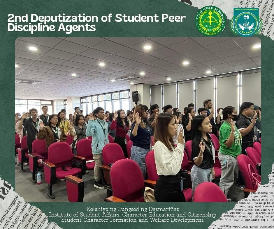 Student Peer Discipline Agents Take Oath to Lead with Integrity and Service