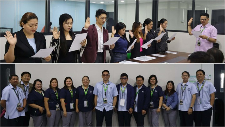 KLD Alumni Association and Faculty Association Officers take their oath of service